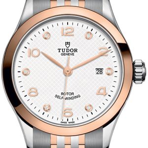 Tudor 1926 Damklocka M91351-0011 Vit/Roséguldstonat stål Ø28 mm