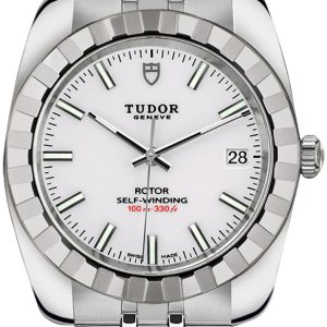 Tudor 21010-0007 Classic Date Vit/Stål Ø38 mm