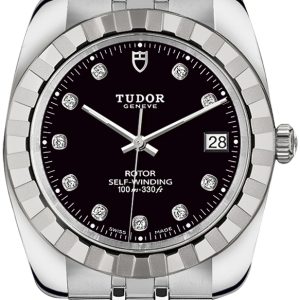 Tudor 21010-0010 Classic Date Svart/Stål Ø38 mm