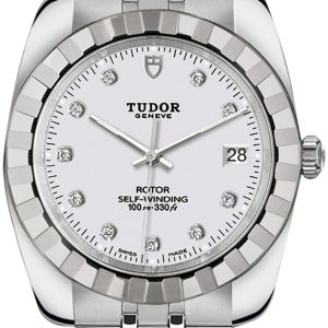 Tudor 21010-0015 Classic Date Vit/Stål Ø38 mm