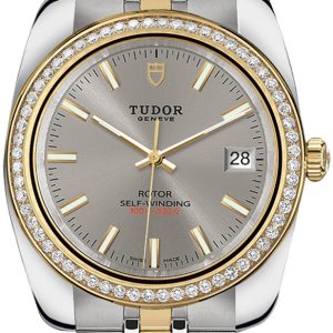 Tudor 21023-0005 Classic Date Silverfärgad/Gulguldtonat stål Ø38 mm