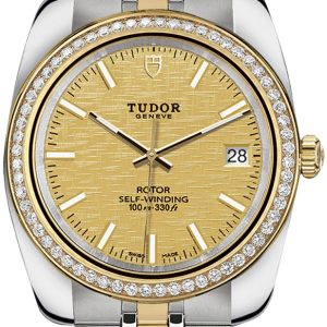 Tudor 21023-0009 Classic Date Gulguldstonad/Gulguldtonat stål Ø38 mm