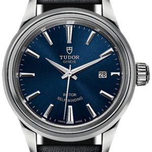 Tudor Damklocka 12100-0010 Style Blå/Läder Ø28 mm