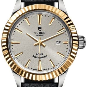 Tudor Damklocka 12113-0020 Style Silverfärgad/Läder Ø28 mm