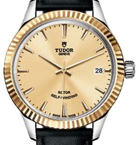 Tudor Damklocka 12313-0017 Style Champagnefärgad/Läder Ø34 mm