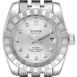 Tudor Damklocka 22010-0009 Classic Date Silverfärgad/Stål Ø28 mm