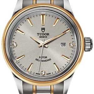 Tudor Damklocka M12103-0005 Style Silverfärgad/Gulguldtonat stål