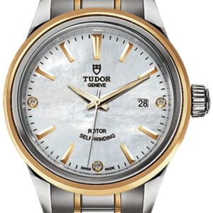 Tudor Damklocka M12103-0017 Style Vit/Gulguldtonat stål Ø28 mm