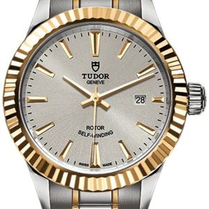 Tudor Damklocka M12113-0003 Style Silverfärgad/Gulguldtonat stål