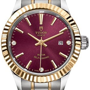 Tudor Damklocka M12113-0015 Style Röd/Gulguldtonat stål Ø28 mm