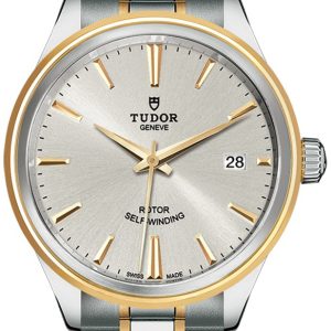 Tudor Damklocka M12503-0002 Style Silverfärgad/18 karat gult guld