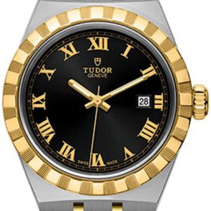 Tudor Damklocka M28303-0003 Royal Svart/18 karat gult guld Ø28 mm