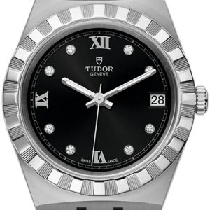 Tudor Damklocka M28400-0004 Royal Svart/Stål Ø34 mm