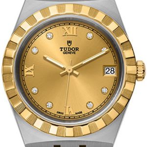 Tudor Damklocka M28403-0006 Royal Gulguldstonad/18 karat gult guld