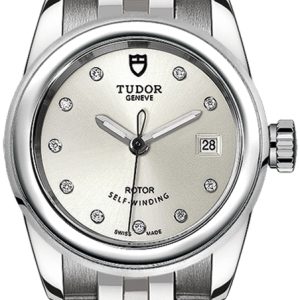 Tudor Damklocka M51000-0002 Glamour Date Silverfärgad/Stål Ø26 mm