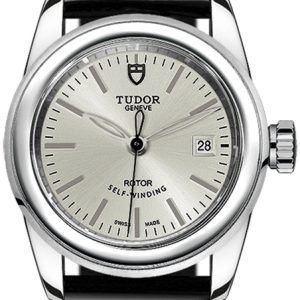 Tudor Damklocka M51000-0020 Glamour Date Silverfärgad/Läder Ø26 mm