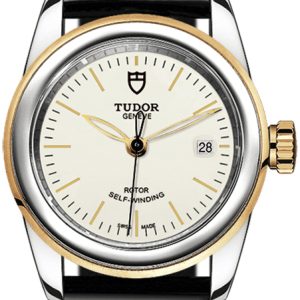 Tudor Damklocka M51003-0027 Glamour Date Vit/Läder Ø26 mm