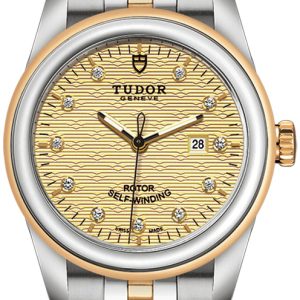 Tudor Damklocka M53003-0004 Glamour Date Gulguldstonad/Gulguldtonat