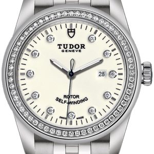 Tudor Damklocka M53020-0074 Glamour Date Vit/Stål Ø31 mm