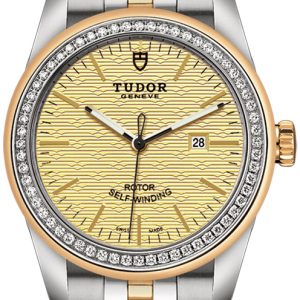 Tudor Damklocka M53023-0022 Glamour Date Gulguldstonad/Gulguldtonat