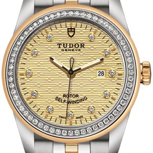 Tudor Damklocka M53023-0023 Glamour Date Gulguldstonad/Gulguldtonat