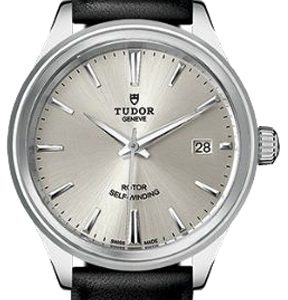 Tudor Herrklocka 12500-0005 Style Silverfärgad/Läder Ø38 mm