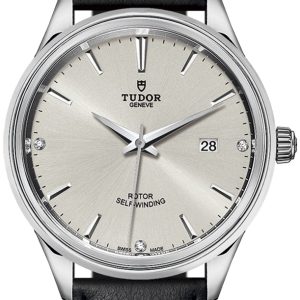 Tudor Herrklocka 12700-0007 Style Silverfärgad/Läder Ø41 mm