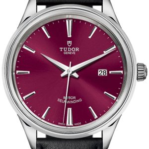 Tudor Herrklocka 12700-0012 Style Röd/Läder Ø41 mm