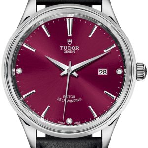 Tudor Herrklocka 12700-0016 Style Röd/Läder Ø41 mm