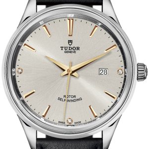 Tudor Herrklocka 12700-0020 Style Silverfärgad/Läder Ø41 mm