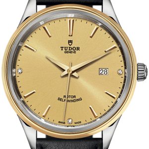 Tudor Herrklocka 12703-0010 Style Gulguldstonad/Läder Ø41 mm