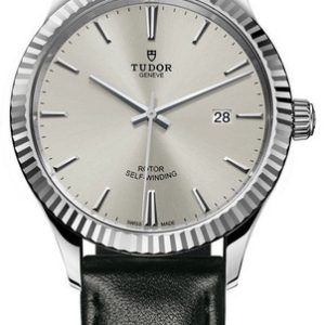 Tudor Herrklocka 12710-0021 Style Silverfärgad/Läder Ø41 mm