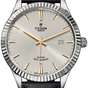 Tudor Herrklocka 12710-0023 Style Silverfärgad/Läder Ø41 mm