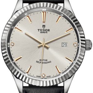 Tudor Herrklocka 12710-0026 Style Silverfärgad/Läder Ø41 mm