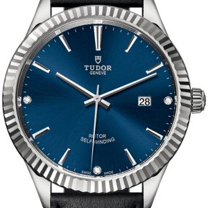 Tudor Herrklocka 12710-0029 Style Blå/Läder Ø41 mm