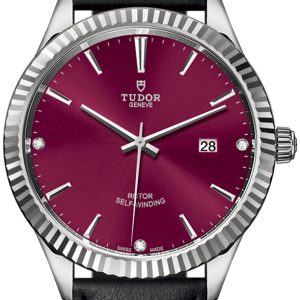 Tudor Herrklocka 12710-0030 Style Röd/Läder Ø41 mm