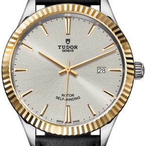 Tudor Herrklocka 12713-0018 Style Silverfärgad/Läder Ø41 mm