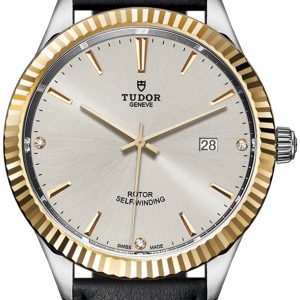 Tudor Herrklocka 12713-0021 Style Silverfärgad/Läder Ø41 mm