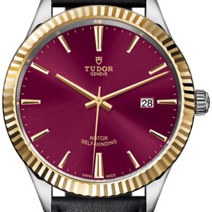 Tudor Herrklocka 12713-0023 Style Röd/Läder Ø41 mm