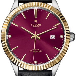 Tudor Herrklocka 12713-0024 Style Röd/Läder Ø41 mm