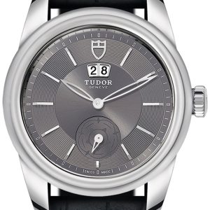 Tudor Herrklocka 57000-0037 Glamour Double Date Grå/Läder Ø42 mm