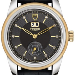 Tudor Herrklocka 57003-0088 Glamour Double Date Grå/Läder Ø42 mm