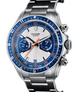 Tudor Herrklocka 70330B-0001 Heritage Chrono Blue Blå/Stål Ø42 mm