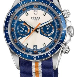 Tudor Herrklocka 70330B-BLFS Heritage Chrono Blue Blå/Textil Ø42 mm