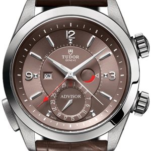 Tudor Herrklocka 79620tc-0001 Heritage Advisor Brun/Läder Ø42 mm