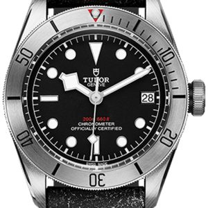 Tudor Herrklocka 79730-0003 Black Bay Steel Svart/Läder Ø41 mm