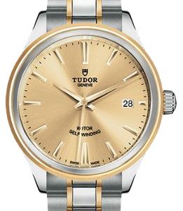 Tudor Herrklocka M12503-0001 Style Champagnefärgad/18 karat gult