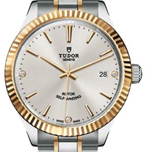 Tudor Herrklocka M12513-0009 Style Silverfärgad/18 karat gult guld