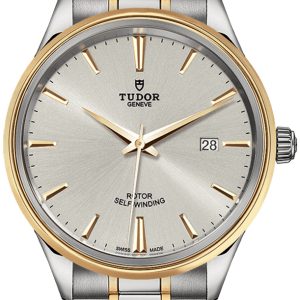 Tudor Herrklocka M12703-0002 Style Silverfärgad/18 karat gult guld