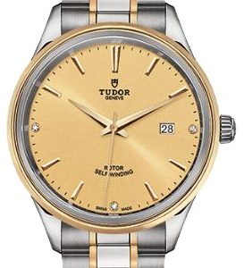 Tudor Herrklocka M12703-0004 Style Champagnefärgad/18 karat gult